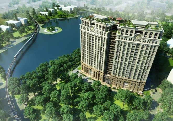 Phối cảnh dự án căn hộ cao cấp giữa trung tâm Hà Nội của tập đoàn Tân Hoàng Minh
