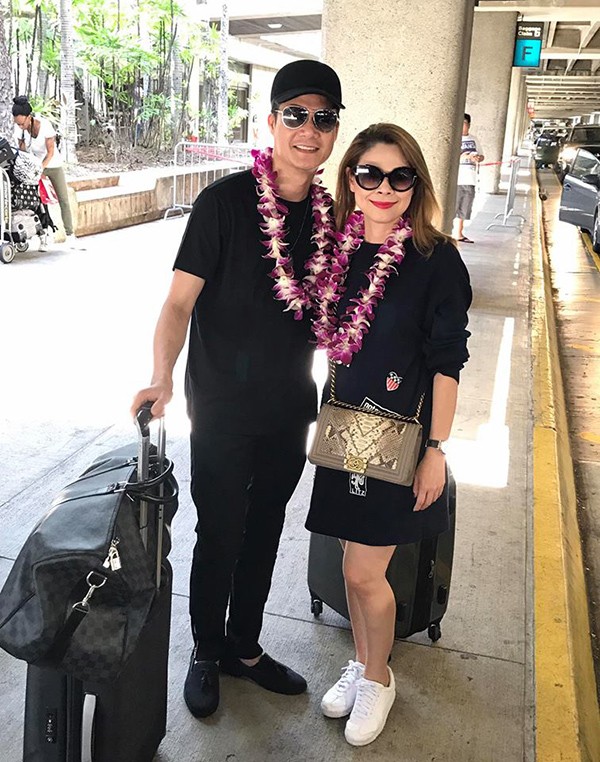 Quang Dũng - Thanh Thảo cùng nhau di chuyển tới Hawaii.