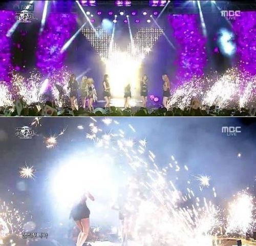 Trong buổi lễ mừng quốc khánh Hàn Quốc vào tháng 8, SNSD tới biểu diễn trên sân khấu khá hoành tráng với pháo hoa được bắn liên tục. Tuy nhiên, gần cuối màn trình diễn, các thành viên bị chìm ngập trong khói pháo hoa khiến họ khó thở, họ sặc sụa cũng như không thể mở mắt. Các ca sĩ liên tục che miệng trong khi vẫn phải cầm mic.