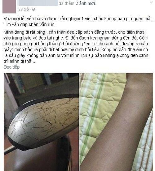 H.L đăng tải câu chuyện mình vừa gặp trong cơn hoảng loạn.