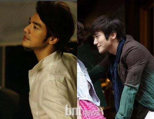 Khi nhìn nghiêng, mỹ nam xứ Hàn hao hao như tài tử mang dòng máu lai Takeshi Kaneshiro.