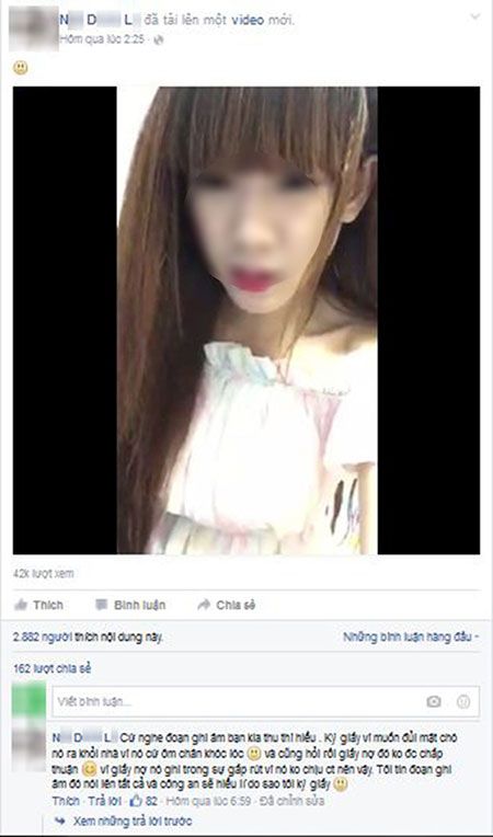 Video "giải trình" của N. đã hút 42.000 lượt xem trong chưa đầy 1 ngày và sau gần 2 ngày, nó đã được hơn 45.000 lượt xem. Ngay sau đó, Đ. cũng đã tung clip "phản pháo" lên Facebook mình...