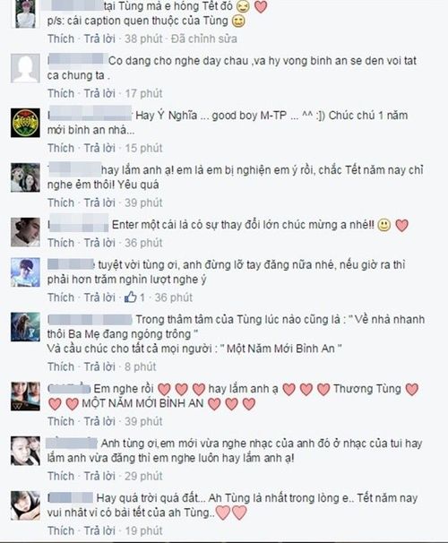 Những Phản hồi tích cực từ phía người nghe nhạc cho sản phẩm xuân mới của chàng ca sĩ gốc Thái Bình.