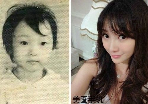 Liễu Nham hiện nay gợi cảm nhưng trước đây Liễu Nham cũng từng là cô bé với vẻ đẹp đáng yêu đặc chất truyền thống.