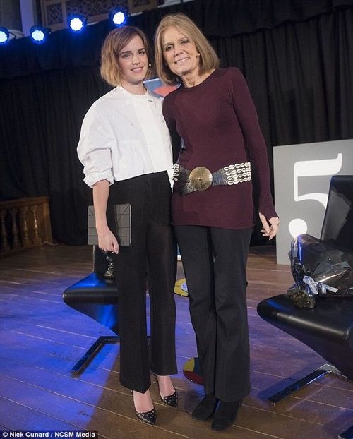 Emma và nhà hoạt động nữ quyền Gloria Steinem