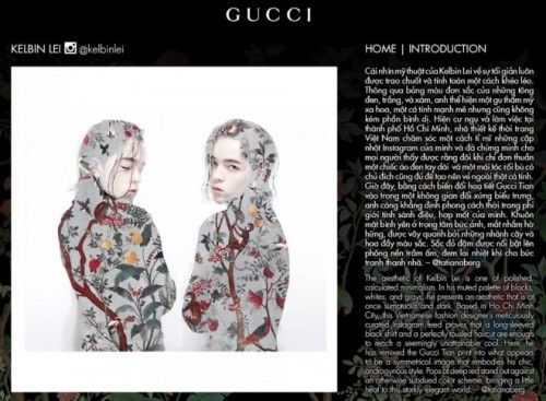 Gucci Tian chính là tên của họa tiết mà anh ấy thiết kế dành cho nhà mốt này.