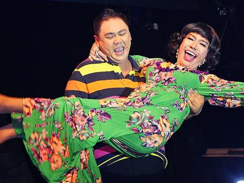 Long Nhật và Minh Béo từng dũng chung trên sân khấu.