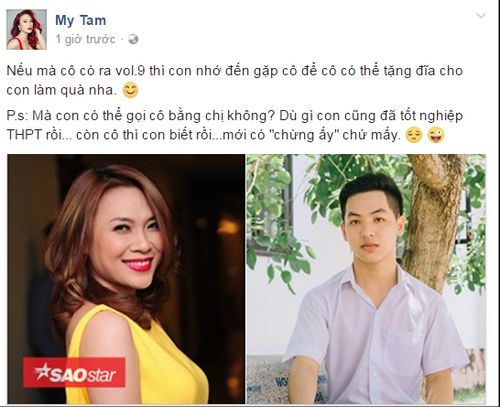 Gián tiếp khẳng định sớm phát hành Vol.9, Mỹ Tâm hẹn fan nhớ đến nhận quà CD mới Gián tiếp khẳng định sớm phát hành Vol.9, Mỹ Tâm hẹn fan nhớ đến nhận quà CD mới