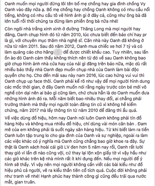Vy Oanh đính chính thông tin mua siêu xe tiên tỷ, xài đồ hiệu đầy người và lấy chồng đại gia Vy Oanh đính chính thông tin mua siêu xe tiên tỷ, xài đồ hiệu đầy người và lấy chồng đại gia