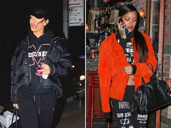 Nữ ca sĩ Rihanna luôn nổi bật với vẻ ngoài sành điệu và cá tính. Tuy nhiên, không ít lần cô khiến dư luận ngạc nhiên khi sử dụng một chiếc điện thoại nắp gập của T-Mobile hay chiếc Motorola RAZR màu hồng nữ tính song hành cùng những bộ đồ táo bạo. Ngoài ra, Rihanna vẫn sử dụng một chiếc smartphone để đăng tải hình ảnh lên mạng xã hội.