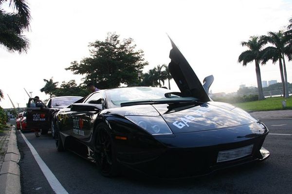 Hình ảnh của chiếc Lamborghini Murcielago tại Vũng Tàu vào năm 2013.