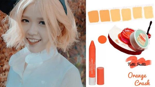 Gợi ý dành cho bạn trong ngày hè đầy nắng sắp đến chính là dòng son Tint trông như những chiếc bánh pudding của Etude house, Snowy Dessert Pudding Tint tông cam với chiết xuất từ trái cây sẽ không làm khô môi khi sử dụng, ngoài ra nếu còn có nhiều sắc độ khác nhau nếu bạn thoa chồng nhiều lớp son cùng nhau. Nếu không thích son nước, bạn có thể thử một lựa chọn khác là pencil lipstick của Revlon Just Bitten Kissable màu cam để có được màu son rõ nét hơn.