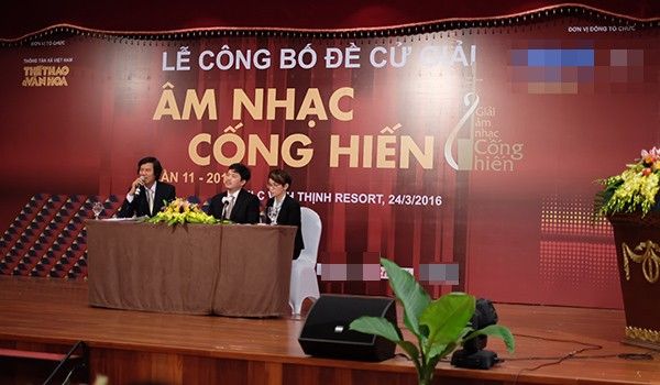 BTC Giải thưởng Âm nhạc Cống hiến lần 11 - 2016.