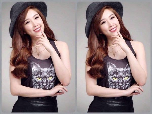 Dù đã hạ quyết tâm thay đổi phong cách để trưởng thành hơn, nhưng công chúa bong bóng Bảo Thy thi thoảng vẫn trở về phong cách kẹo ngọt cùng mũ xám và mái tóc hung đỏ gợn sóng mềm mại của mình.
