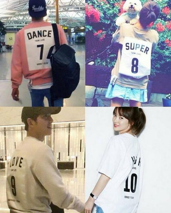 Và cả hai còn cùng là fan của kiểu áo in slogan kèm số sau lưng độc đáo.