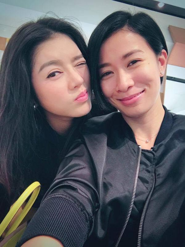 Lý Nhã Kỳ và nữ diễn viên TVB có mối quan hệ rất thân với nhau.