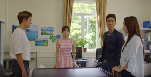 Cuộc đối thoại căng thẳng giữa Junsu, Linh với Cynthia và Phong.