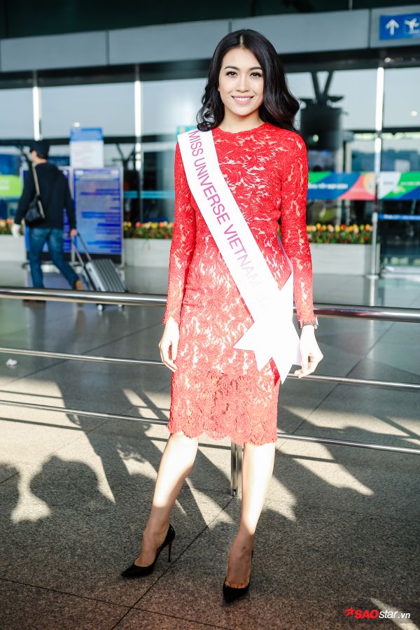 Phạm Hương rạng rỡ tiễn Lệ Hằng lên đường tham dự Miss Universe