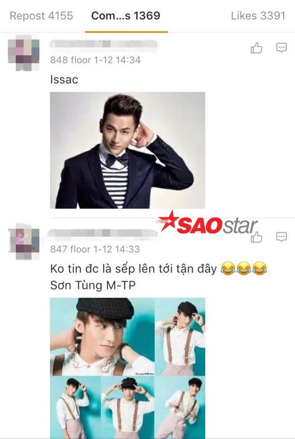 Dân mạng Trung Quốc phát cuồng vì Sơn Tùng – Isaac, hết lời khen ‘Lạc trôi’
