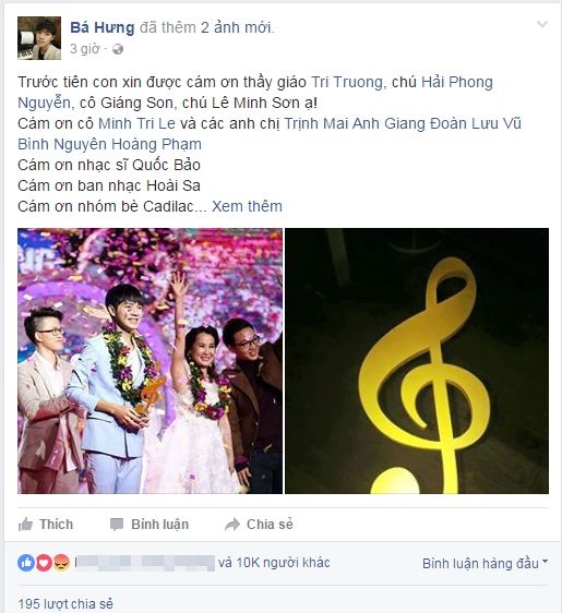 Nguyễn Hải Phong ‘nhắc khéo’ Cao Bá Hưng: ‘Từ giờ ra đường cẩn thận đấy con nhé! - Ảnh 1 Nguyễn Hải Phong ‘nhắc khéo’ Cao Bá Hưng: ‘Từ giờ ra đường cẩn thận đấy con nhé! - Ảnh 1