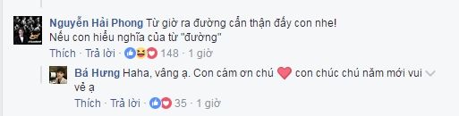 Nguyễn Hải Phong ‘nhắc khéo’ Cao Bá Hưng: ‘Từ giờ ra đường cẩn thận đấy con nhé! - Ảnh 2 Nguyễn Hải Phong ‘nhắc khéo’ Cao Bá Hưng: ‘Từ giờ ra đường cẩn thận đấy con nhé! - Ảnh 2