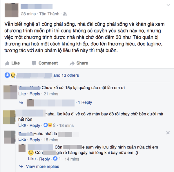 ‘Quảng cáo quá phô!’ - Táo Quân 2017 mới phát sóng đã vấp phải phản ứng dữ dội từ cư dân mạng - Ảnh 2 ‘Quảng cáo quá phô!’ - Táo Quân 2017 mới phát sóng đã vấp phải phản ứng dữ dội từ cư dân mạng - Ảnh 2