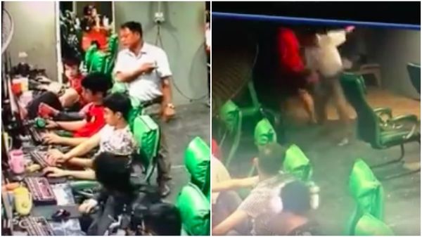 Clip gây phẫn nộ: Nam thanh niên tức giận đánh trả bố vì bị bố đánh giữa quán game Clip gay phan no: Nam thanh nien tuc gian danh tra bo vi bi bo danh giua quan game