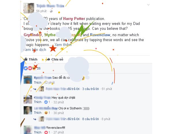 Facebook hòa chung không khí kỷ niệm 20 năm của bộ truyện Harry Potter Facebook hòa chung không khí kỷ niệm 20 năm của bộ truyện Harry Potter