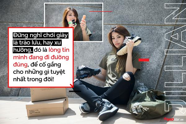 quotes2 - Nữ sneakerhead Việt Kiều Jillian V Nguyen: ‘Giày thì mua mang, ai mua gánh nặng bao giờ?’