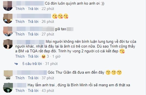 Bình Minh - Trương Quỳnh Anh bị cư dân mạng ném đá trên Facebook, vì bị lộ ảnh tình tứ bỏ mặc gia đình