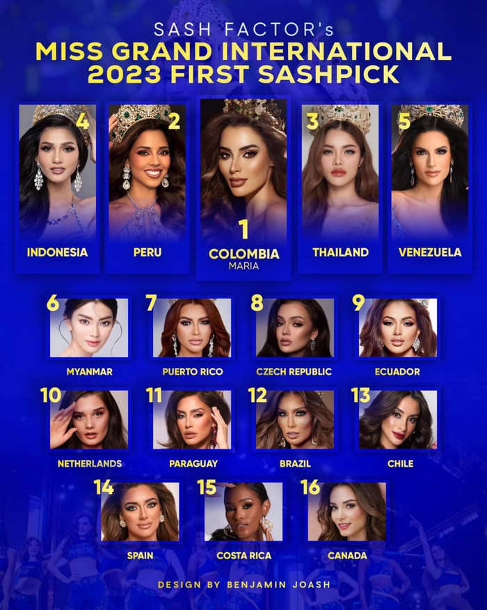  Colombia được dự đoán đăng quang Miss Grand International 2023: Đối thủ đáng gờm mùa giải tại Việt Nam? Ảnh 1