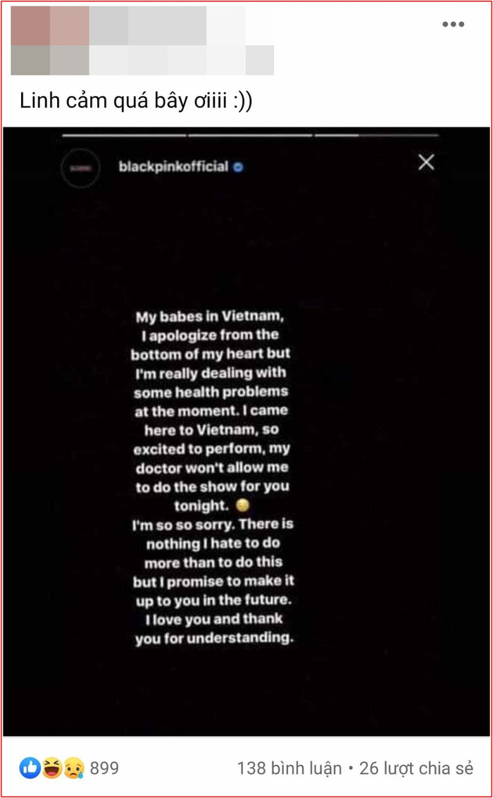  Xuất hiện thông báo BLACKPINK hủy show tại Việt Nam, thực hư ra sao? Ảnh 2
