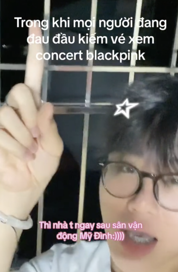 Blackpink diễn ở Hà Nội, TikToker khiến nhiều người 'phát hờn' khi nhà có view ngay sân Mỹ Đình Ảnh 1